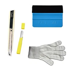  Wrap Vinyl Tools Kits 3M Squeegee + Glove + 10pcs blade replacement + Knife