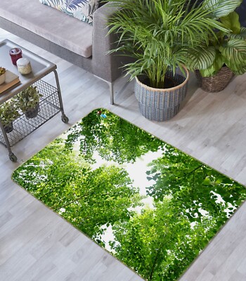 3D Sky Green Branches ZHUA3715 Game Non Slip Rug Mat Photo Carpet Amy
