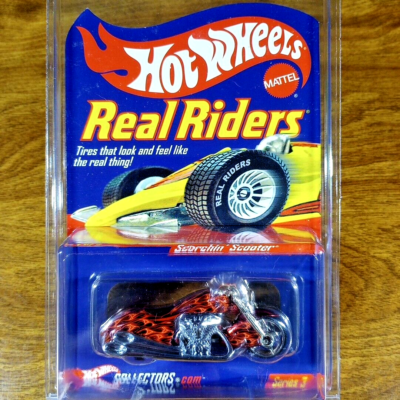Hot Wheels RLC Real Riders Scorchin' Scooter 8697/10500 SF Red