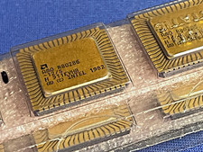 R80286-12/S AMD Vintage 1988/90 CPU Gold 68-PIN LCC New 80286 ORIG PACKAGING