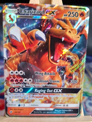 Charizard GX, 20/147, Burning Shadows, NM/LP