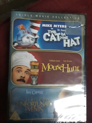 Cat in the Hat Mouse Hunt Series of Unfortunate Events Triple