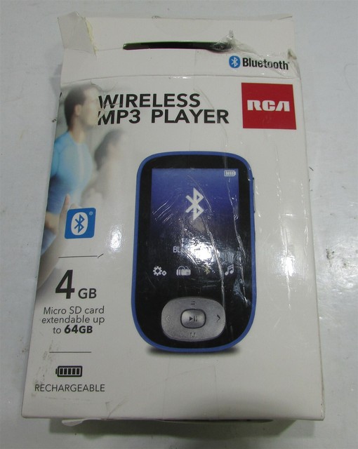 RCA Wireless Mp3 Player 5 Hours Bluetooth 4gb Full Color Display for