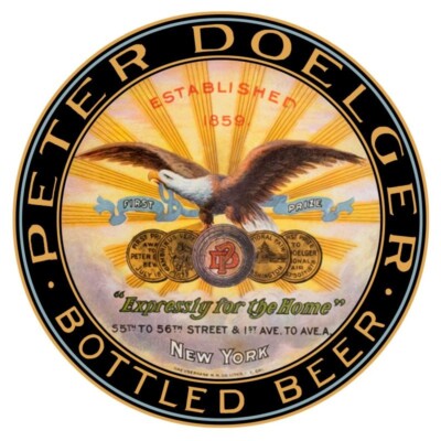 Peter Doelger Beer of New York City NEW Sign 28'' Dia. Round USA STEEL