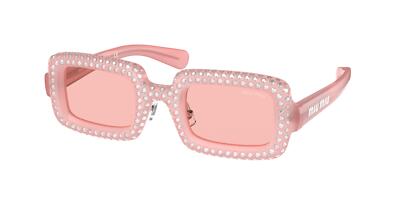 DEFECTIVE with tags  Miu Miu 09XS Sunglasses 05U4Q0 Pink 100 G3D