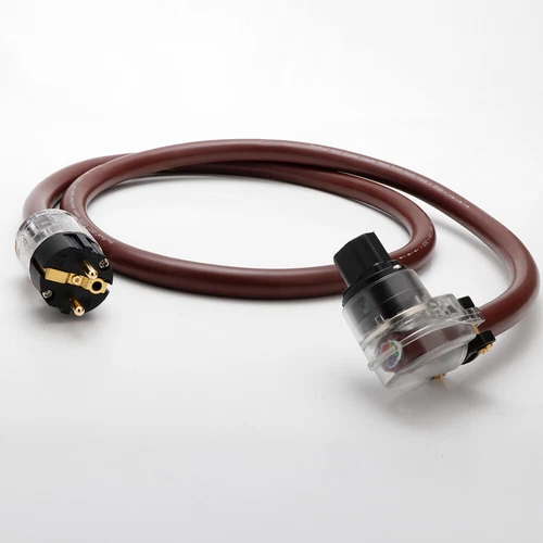 12AWG 4N OFC Audio Power Wire US/EU Version Supply Mains & 90° Female Connector - Picture 2 of 8