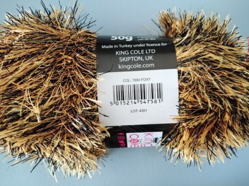KING COLE TINSEL YARN - Various Colours - NEW COLOURS ADDED - Chunky - Bild 124 von 136