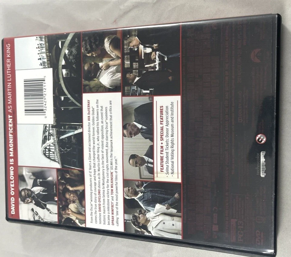 Selma DVD Widescreen Ava Duvernay David Oyelowo Oprah Winfrey Tim Roth - Image 4 of 4