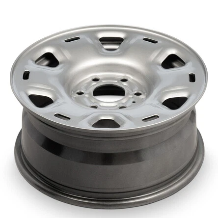 Genuine OEM Wheel For 2016-2024 17 Inch Nissan Titan XD Silver Steel Rim - Picture 3 of 9
