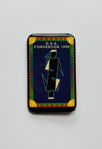 OHA Convention 1990 - Vintage Button Pin - Gardening - Environmental