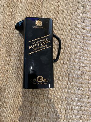 Johnnie Walker Black Label Old Scotch Whisky Whiskey Ceramic Pitcher Jug