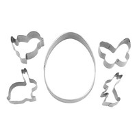 Ausstechformen Set Ostern Ausstecher Osterei Hase Schmetterling 5-Teilig StäDter
