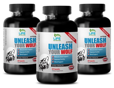 Super Hard Male - Unleash Your WOLF 2170mg - TESTOSTERONE BOOSTER TABLETS 3B