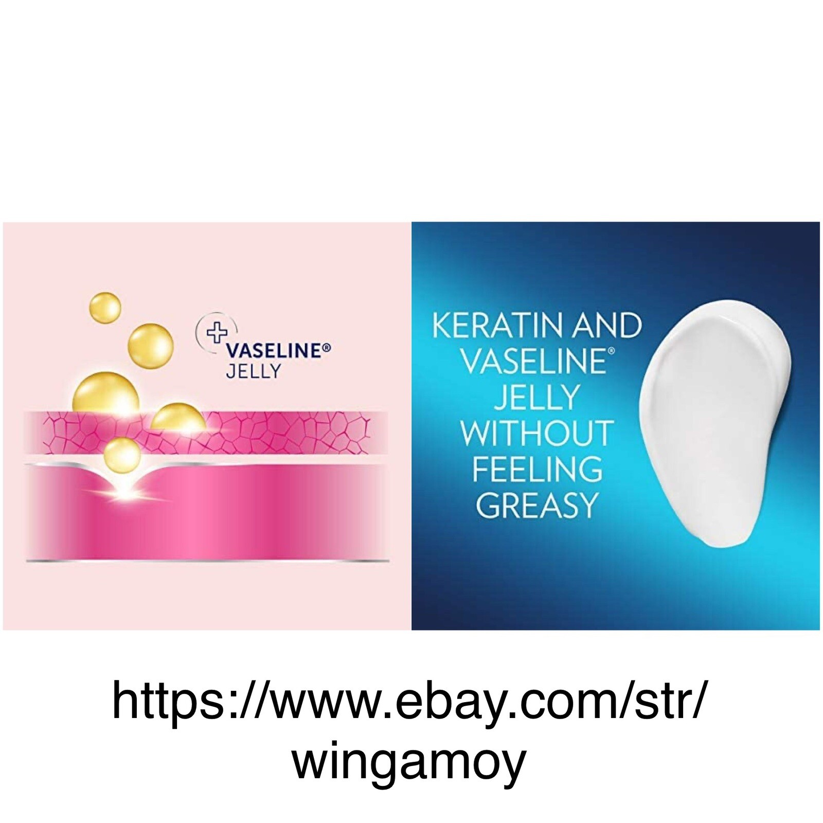 Vaseline Hand Cream Healthy Hands and 10x Stronger Nails With Keratin 3.4 oz
