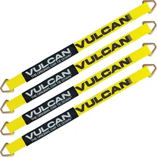VULCAN Car Tie Down Axle Strap - Wear Pad - 2" x 36", 4 Pack - 3300 lbs SWL