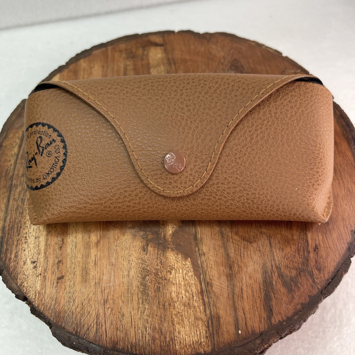 Ray Ban Classic Tan Leather Pouch Universal Soft Sunglasses Case