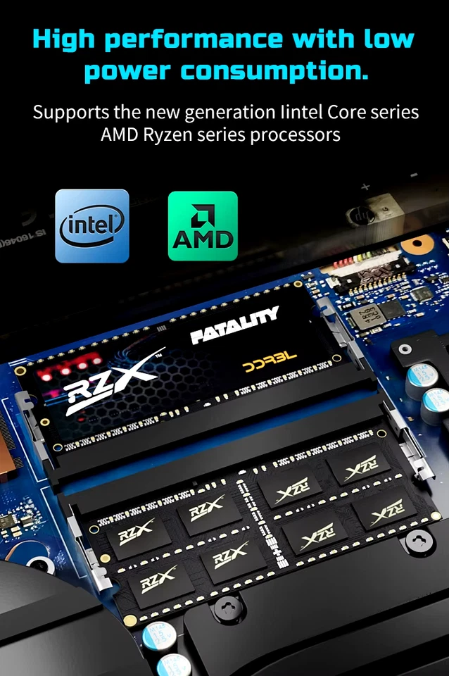 2 Stück RZX Arbeitsspeicher, Laptop, Notebook, RAM , DDR3L, 8GB, 1,35V,1600 Mhz - Bild 3 von 4