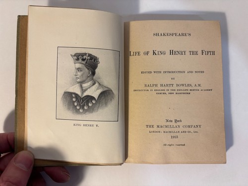Antik - Shakespeares Leben König Heinrichs des Fünften - The Macmillan Company 1913 - Bild 5 von 6