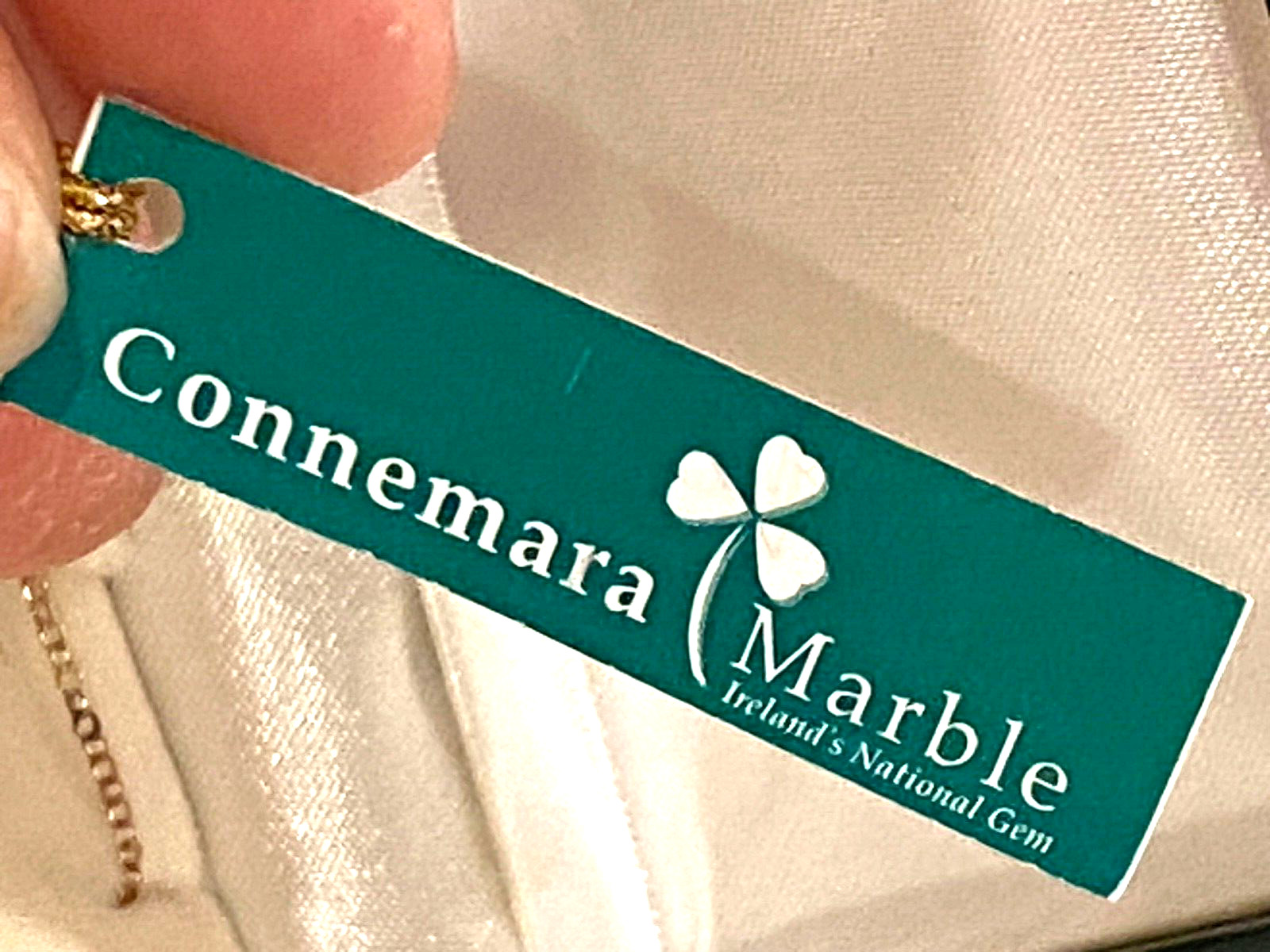 Sterling Silver Connemara Irish Marble Pendant Necklace by J.C. Walsh & Sons