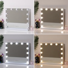 Hollywood Make Up Mirror With LED Light Bulbs Dressing Table Illuminated Mirrors