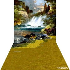 10'x20' CP Mountain Waterfall Scenic Microfiber Fabric background backdrop SD085
