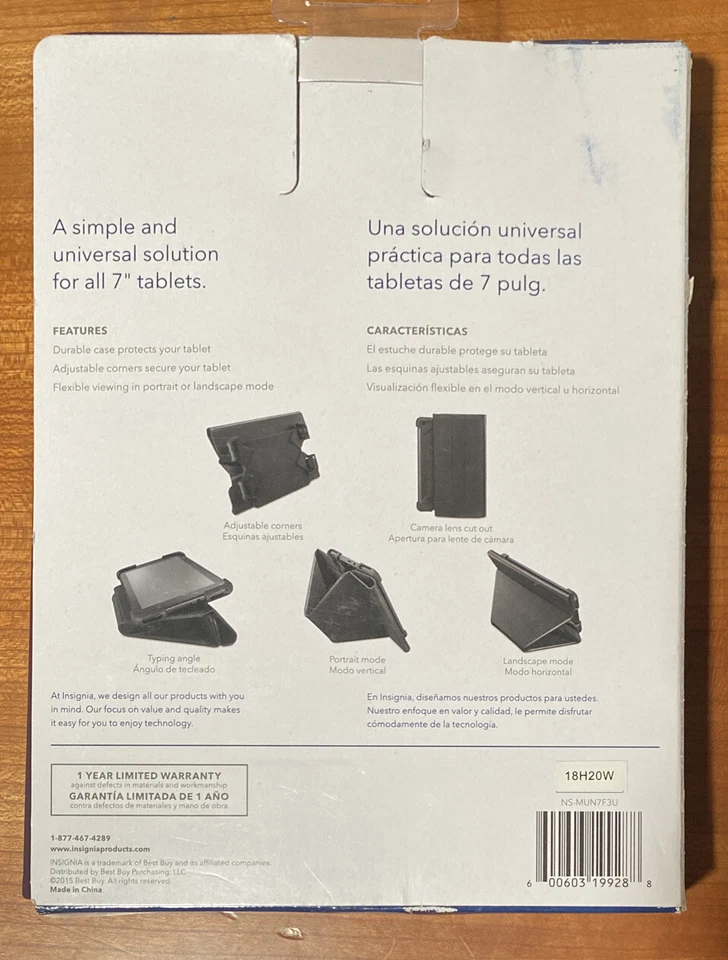 Insignia™ - FlexView Folio Case for Most 7" Tablets Purple NS-MUN7F3U Ships Free - Image 2 of 2