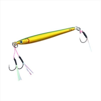 Daiwa TG Bait Slim SLJ Metal Jig – 1.6 Oz (45g), Adel Flash Green Gold, Tungsten Jig For Light Jigging