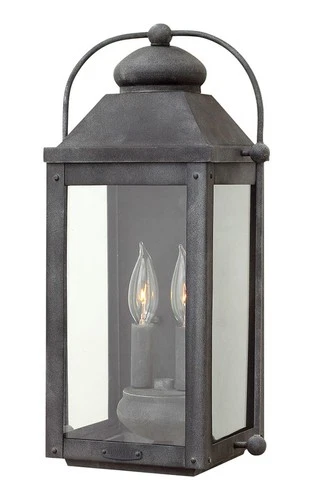 Hinkley Lighting 1854-LL Anchorage 2 Light 17-3/4" Tall Heritage - Aged Zinc - Picture 1 of 10