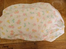 Pottery Barn Kids "Yellow/Pink Flowers" Twin Fitted Sheet