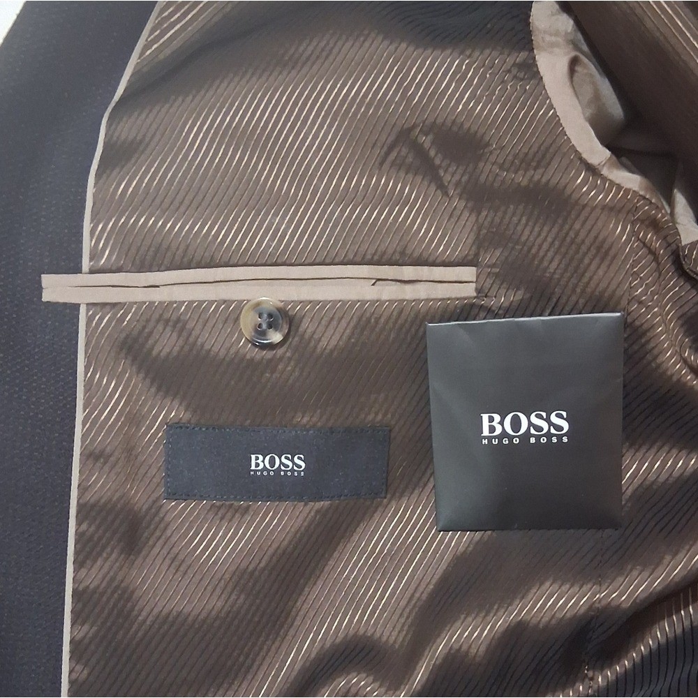 SALE EUC BOSS HUGO BOSS The James 2 Black Suit/Sport Coat Sz. 40R thumbnail 10
