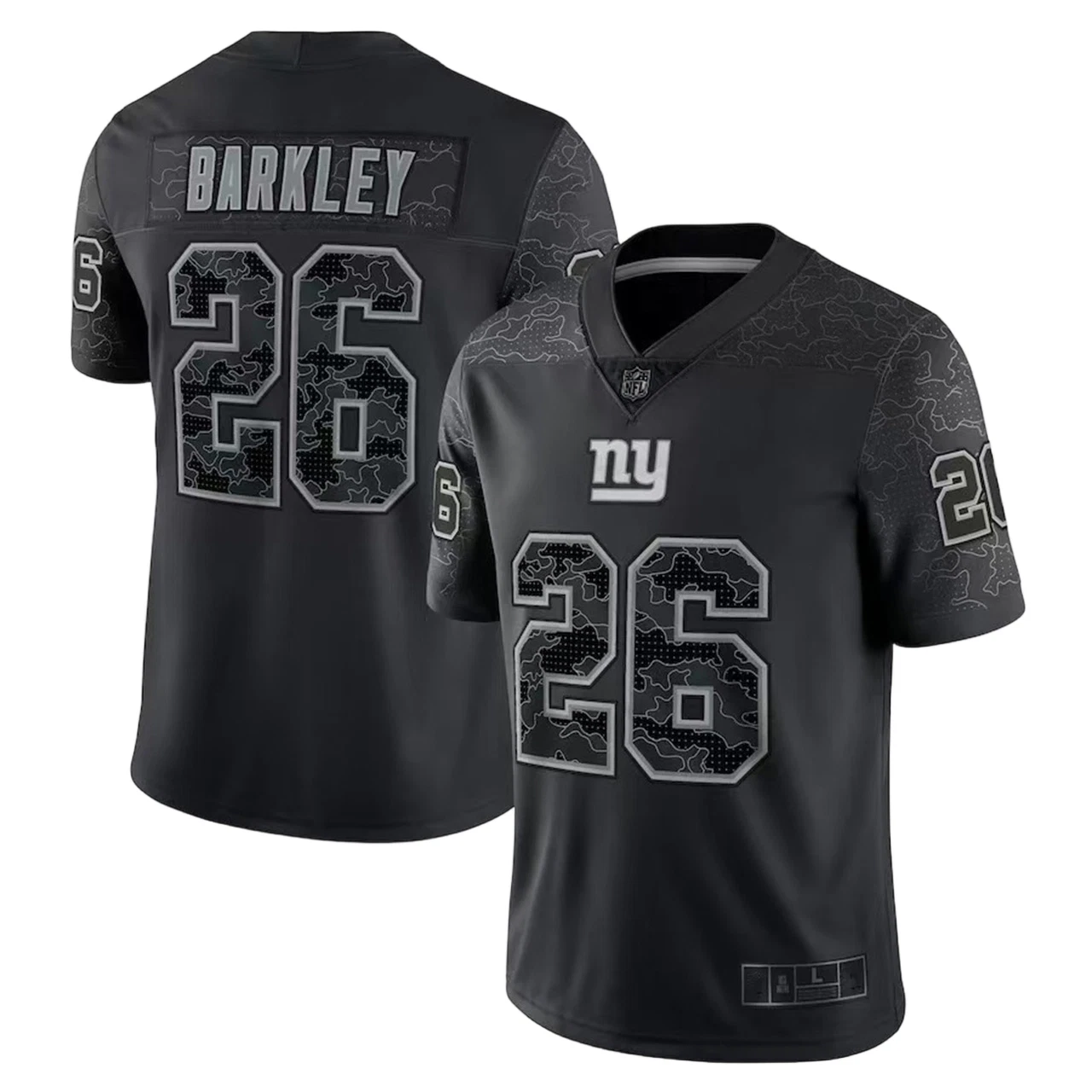 Men's Black RFLCTV Reflective Jersey