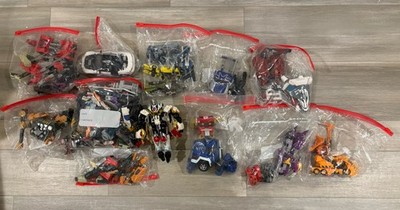 HUGE LOT Transformers Lot Hasbro Early 2000s Parts & Sets Read Description