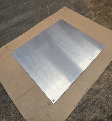 Hoffman A14P12AL Anodized Aluminum Panel 12.75 x 10.88 5052-H32 Aluminum Alloy