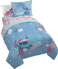 Jay Franco Disney Lilo & Stitch Paradise Dream 7 Piece Full Bed Set - Includes R