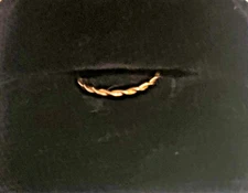 14k Solid Yellow & Rose Gold 1.5mm Gold Twist Infinity Rope Band, Wedding Ring