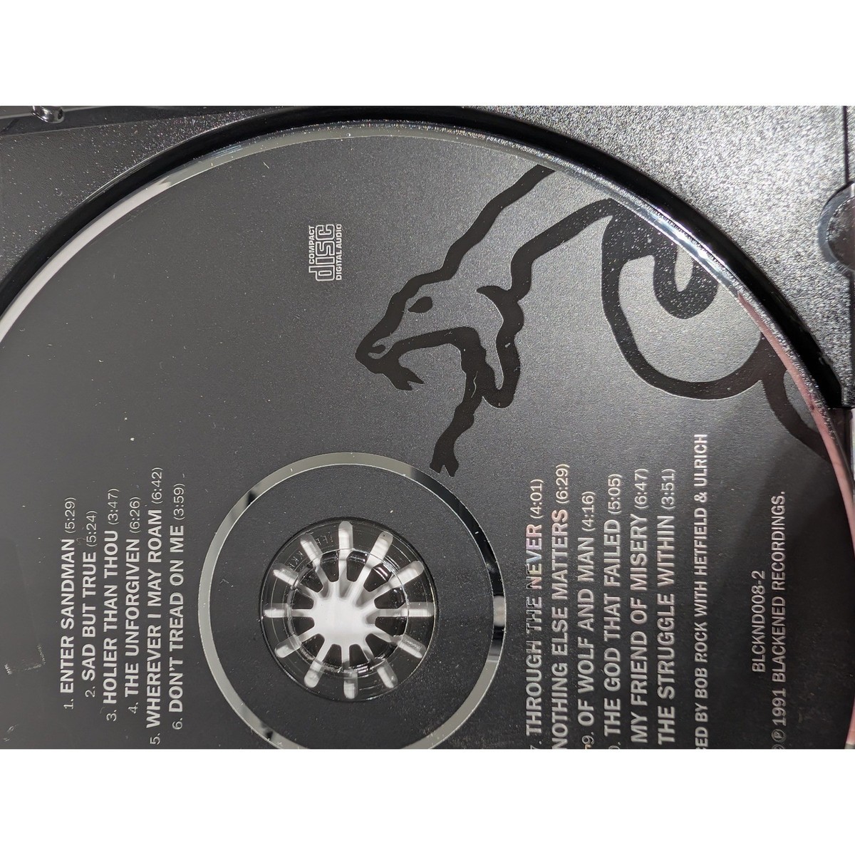Metallica Self Titled Black Album CD 1991 Blackened Recordings
