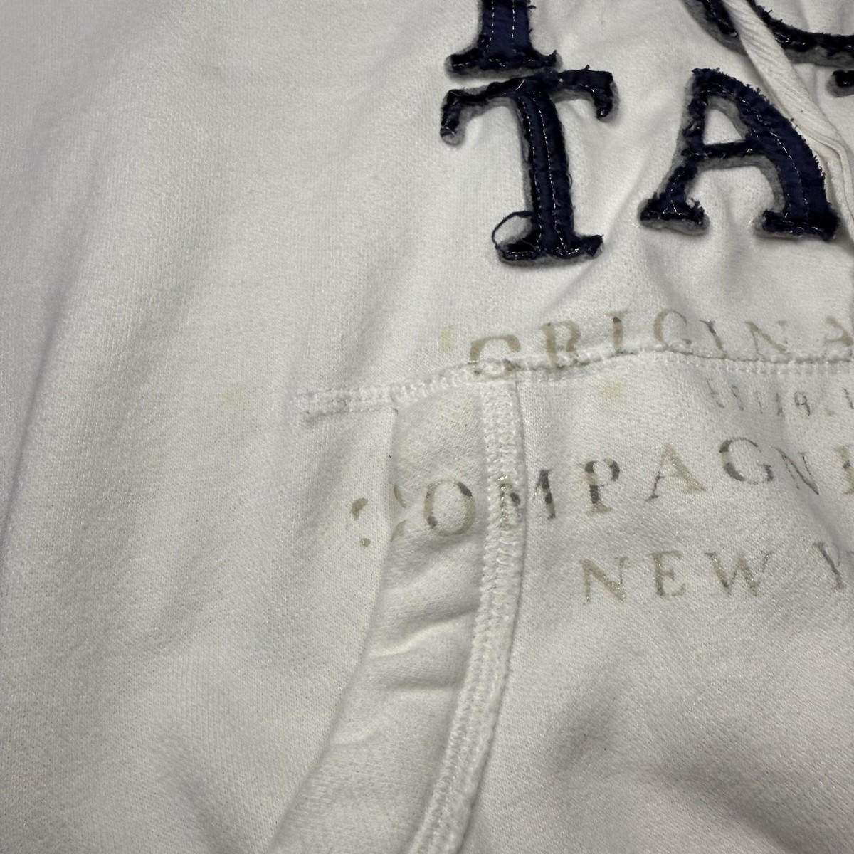 Grand sweat à capuche brodé vintage Y2K Aeropostale New York