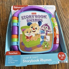 Fisher-Price Laugh and Learn Storybook Rhymes Book with Lights  Sounds Blue