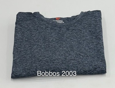 Rugged Elements Men's One-Piece Sueded Long Sleeve Crew Tee, Blue, Size L