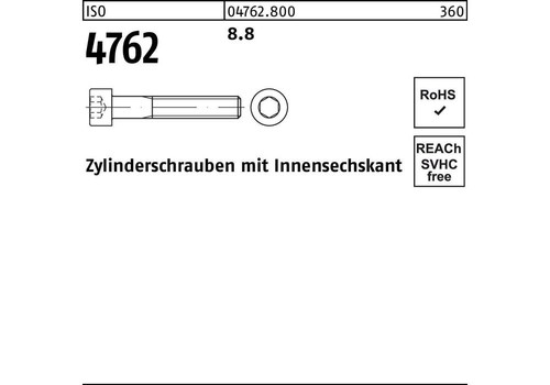 Reyher Zylinderschraube ISO 4762 m.Innensechskant M 4 x 70 8.8