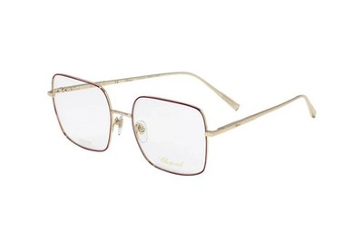 Chopard Womens  Titanium Eyeglasses VCHF49M 0357 Shiny Rose Gold / Clear Lens