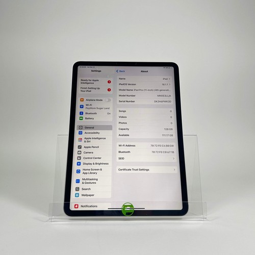 WiFi Only Apple iPad Pro 11" 4th Gen 128GB - Picture 2 of 8