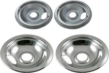 Kitchen Basics 101 Chrome Drip Pan Set Replacement for stainless-steel 