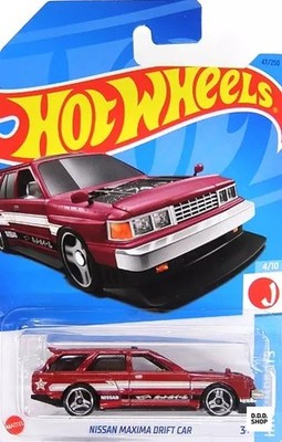 1/64 Diecast Hot Wheels Nissan Maxima Drift Car rot weiß schwarz J Imports