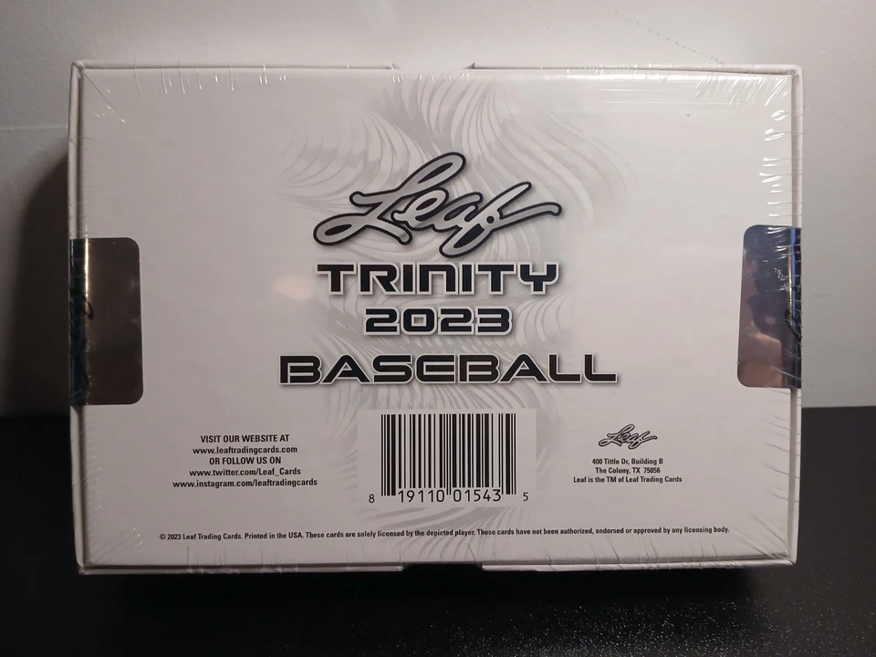 2023 Leaf Trinity Baseball Hobby Box, Sealed Baseball Cards - Image 2 of 3