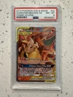 Pokémon TCG Charizard & Braixen GX Holo Ultra Rare Cosmic Eclipse PSA 8 NM-MT
