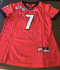 Nike Georgia Bulldogs Red/ Blk Jersey Size Women Small Number 7 Swift