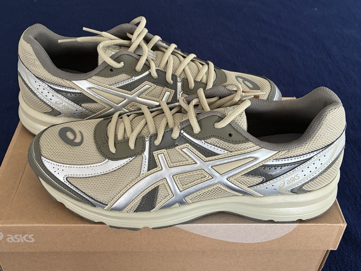 ASICS Jog 100S Men's Size 12 Shoes “Khaki Pure Silver” Ortholite