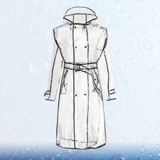  Lightweight Rain Poncho Waterproof Coat Fashionable Raincoat for Women