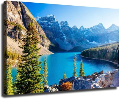 Moraine Lake Banff National Park Lake Louise Alberta Poster Decorative  Canvas